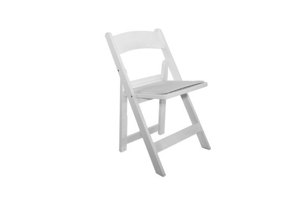 White Padded Resin Chair A Classic Party Rental