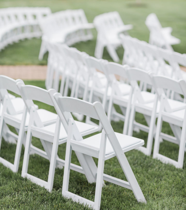 White Padded Resin Chair A Classic Party Rental