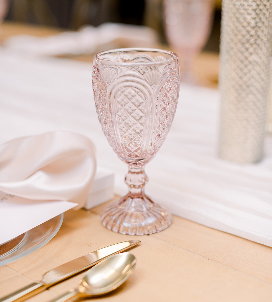 Carousel Pink Goblet (NEW!) A Classic Party Rental