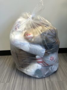 Grocery bag donation