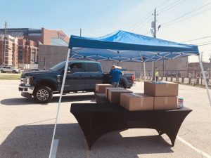 A Classic Party Rental Food Distribution