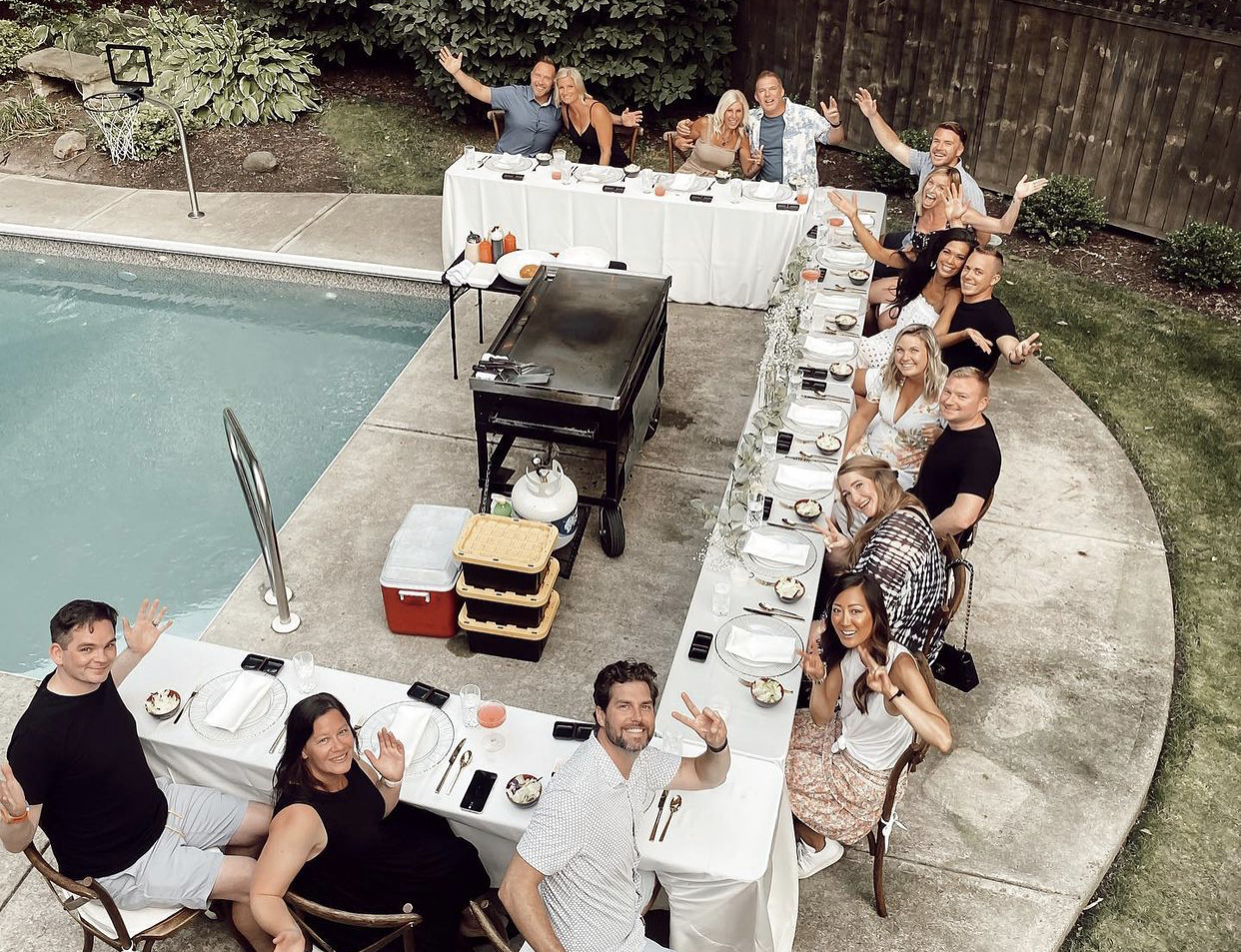 Backyard Hibachi Party with Rachel Wood A Classic Party Rental