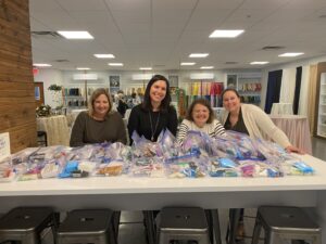 A Classic Cares creating care packages for homeless men and women.