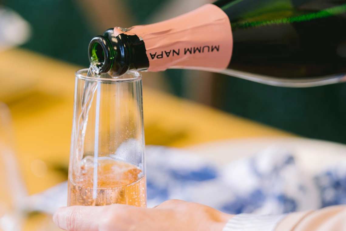 Pouring wine